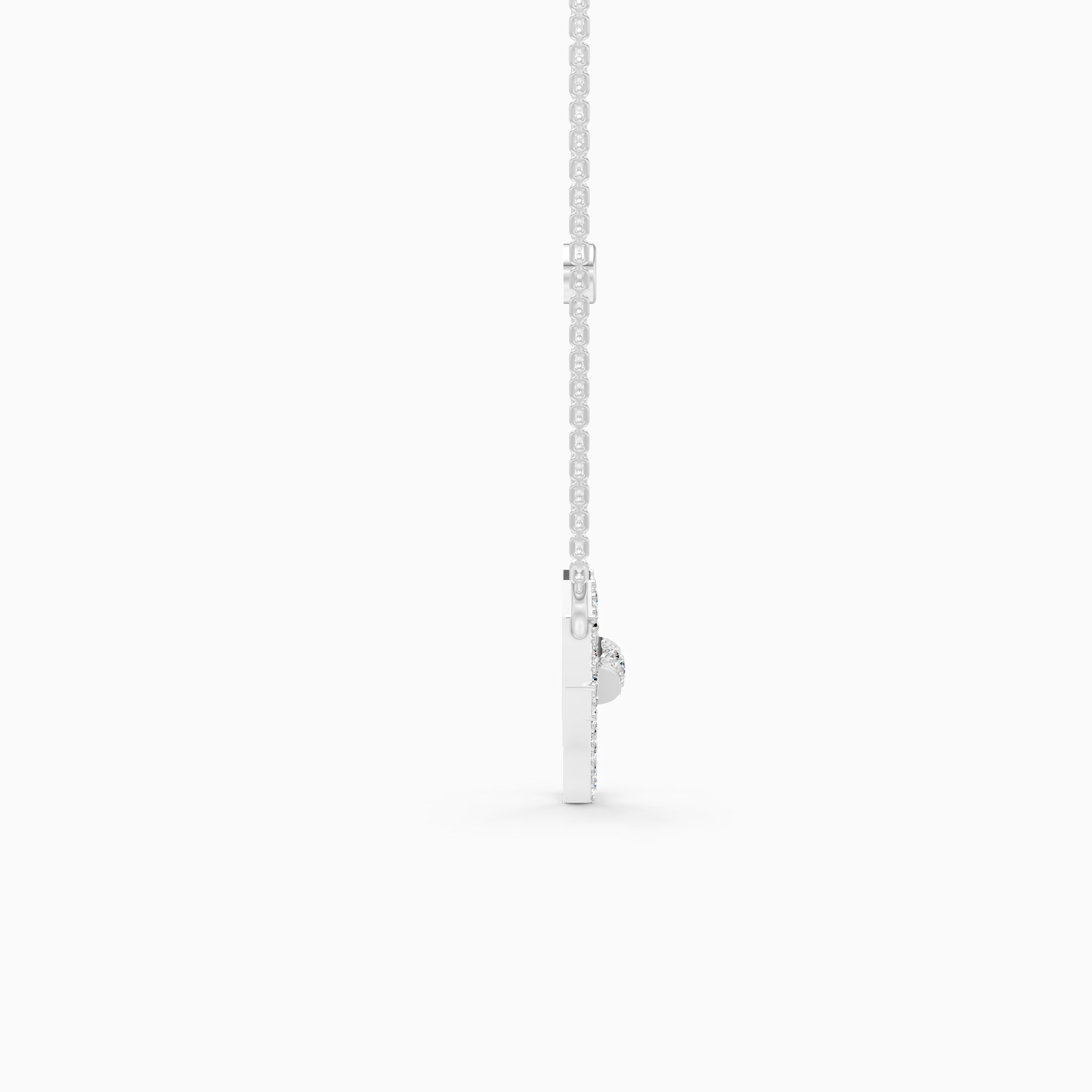 Modern Hexagon Lab Grown Diamond Pendant